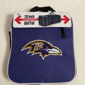 NFL Baltimore Ravens 28" Expandable Duffel Bag Purple Gym Equipment embroidered